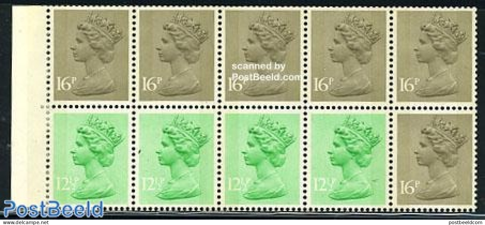 Great Britain 1983 Definitives Booklet Pane, Mint NH - Unused Stamps