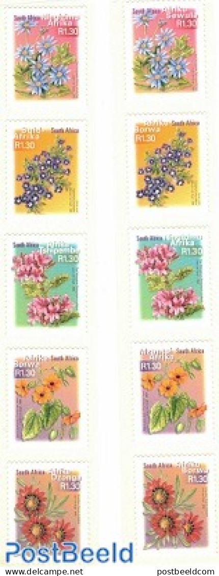 South Africa 2000 Flowers 10v [::::::::::], Mint NH, Nature - Flowers & Plants - Neufs