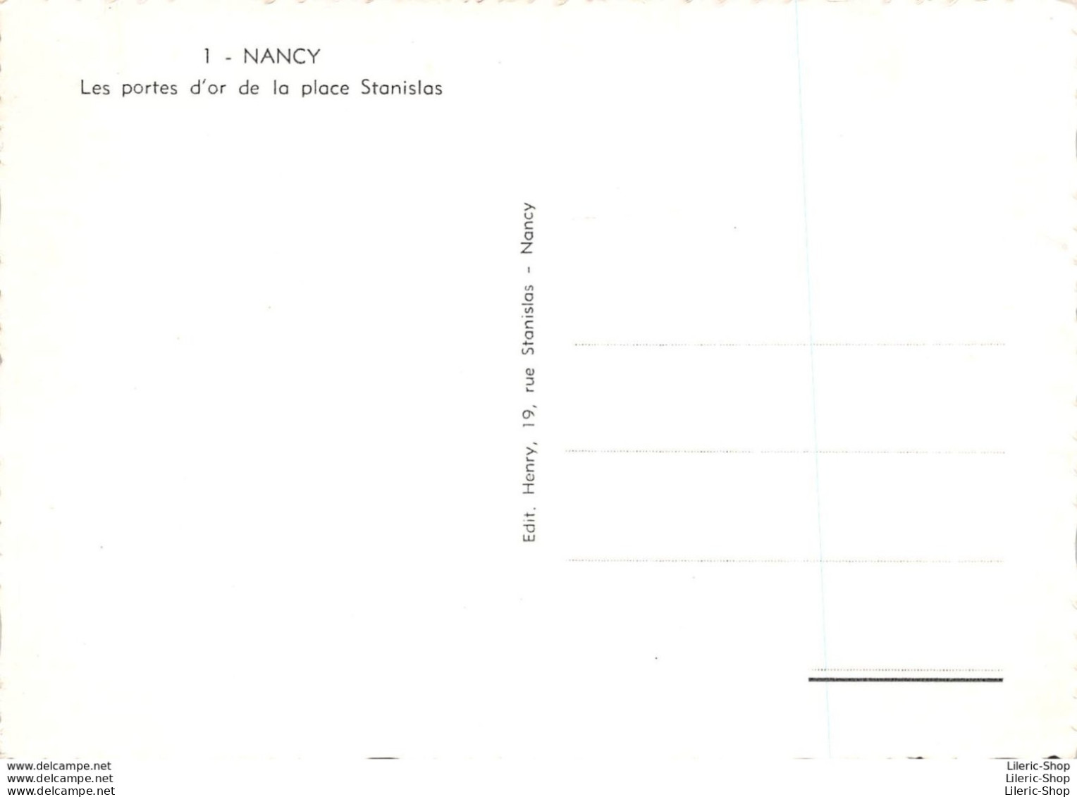 NANCY (54) - Les Portes D'or De La Place Stanislas - Automobiles Cars Autos - 403 2cv 4 CV Mobylette - Éd. HENRY - Nancy