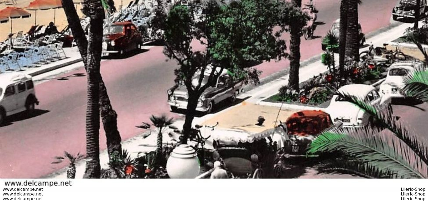 NICE 1958 - Vue D'ensemble De La Promenade Des Anglais - Automobiles  4 Cv 2cv Etc.. Calèche Avec Cocher - Voitures De Tourisme