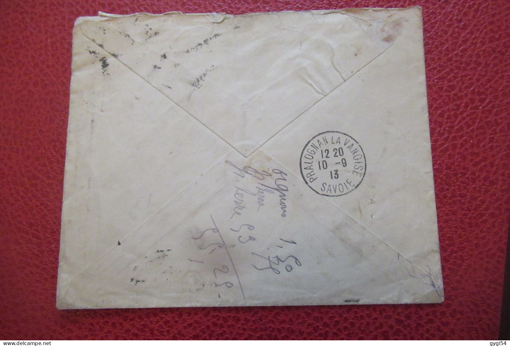 FRANCE Lettre Du 09 09 1913 De  LYON Pour Pralogman  La Varoise - Lettres & Documents