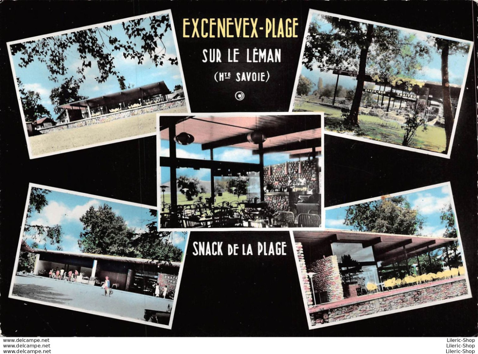 CPSM ±1960 - EXCENEVEX-PLAGE Sur Le Léman - Snack De La Plage - Photos SCHMITT- Thonon - Les Gets