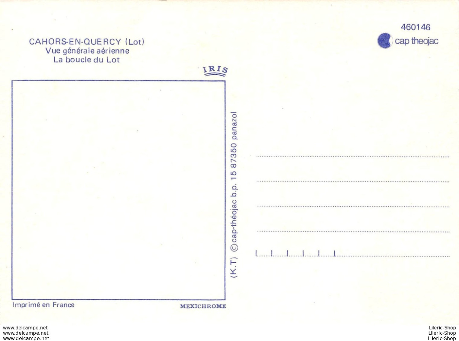 CPSM ±1970 -  CAHORS - Vue Générale Aérienne - La Boucle Du Lot - Éd. THÉOJAC - Cahors