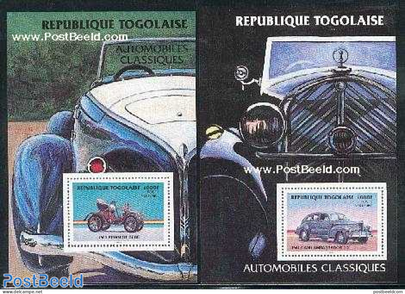 Togo 1984 Automobiles 2 S/s, Mint NH, Transport - Automobiles - Auto's