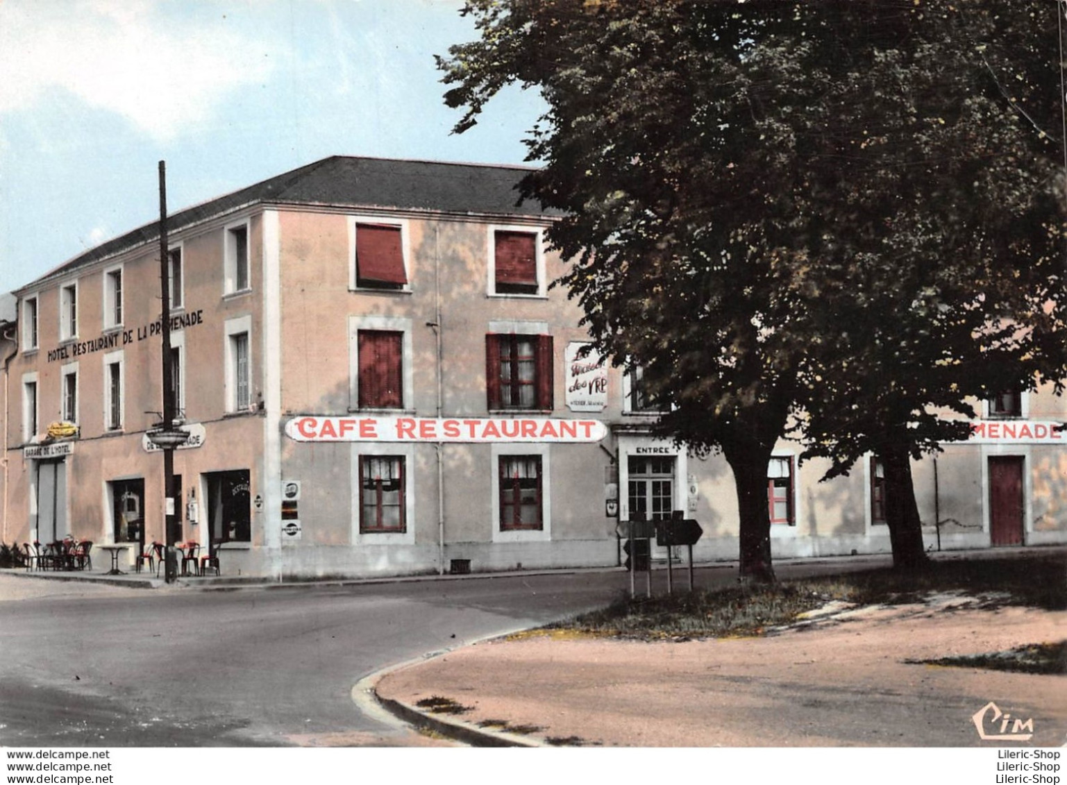 CPSM ±1960 - Mirebeau - Hôtel-Restaurant-Café De La Promenade -Éd Combier - Mirebeau