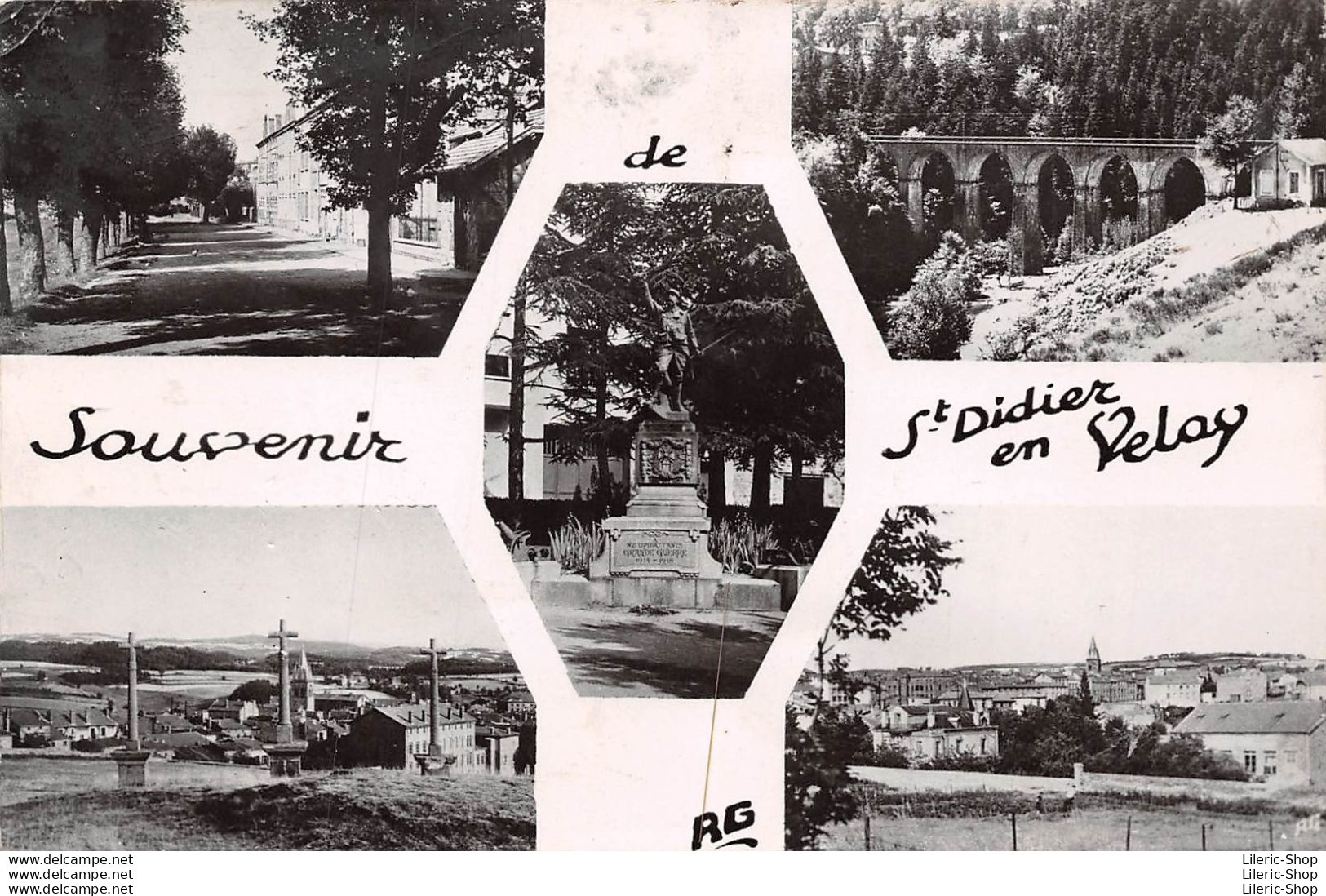 SOUVENIR DE SAINT-DIDIER EN VELAY►43►CPSM►1953►MULTIVUES►ÉDIT. RENÉ GIMBERT - Saint Didier En Velay