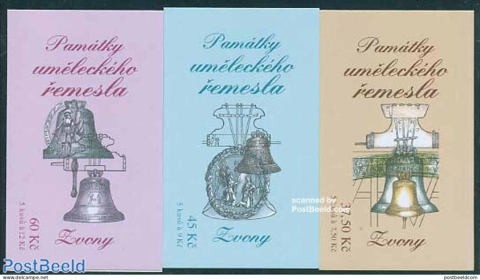 Czech Republic 2005 Clocks 3 Booklets, Mint NH, Stamp Booklets - Sonstige & Ohne Zuordnung
