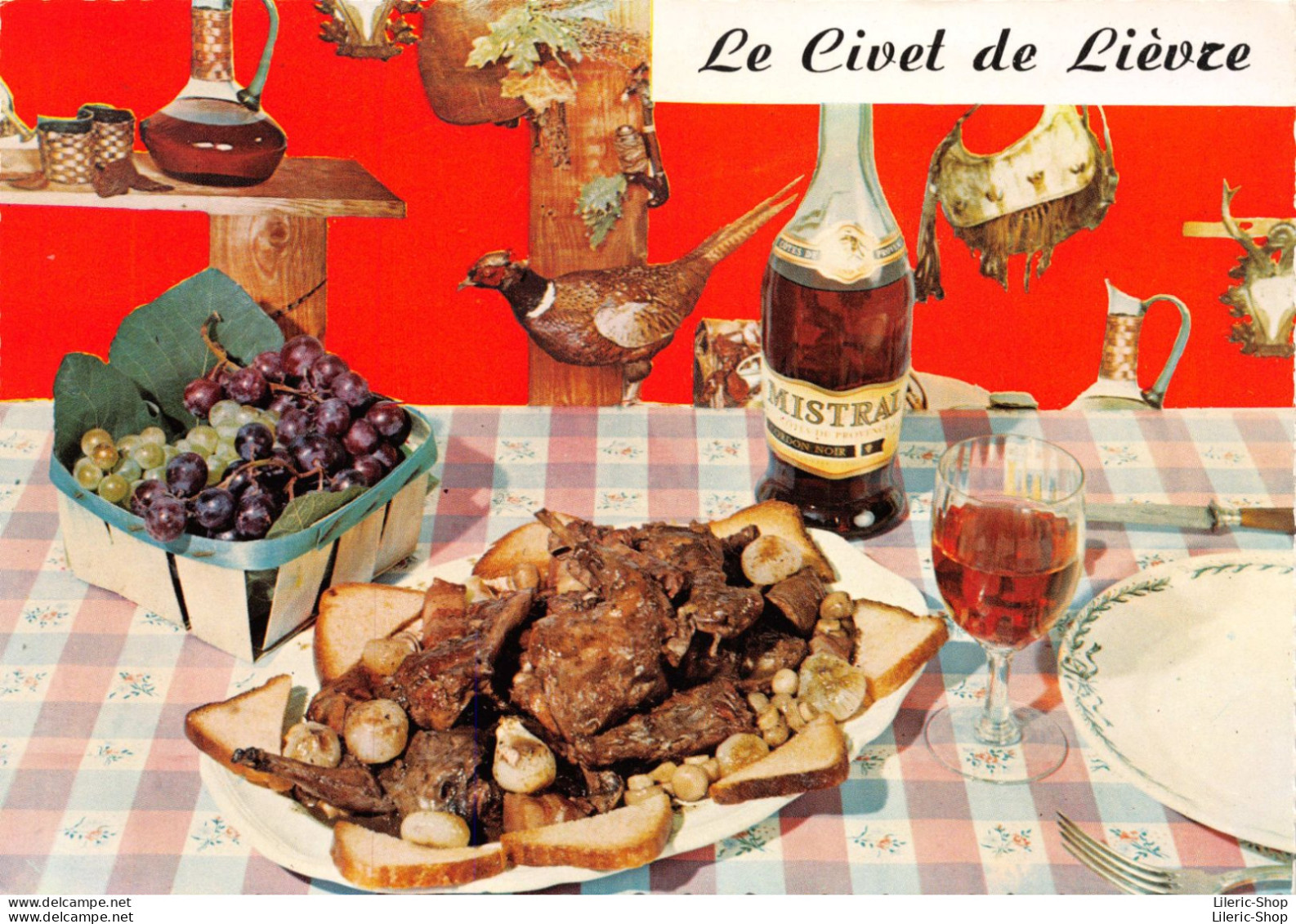 Recette De Cuisine - Le Civet De Lièvre - Cpsm GF Dentelée - Recettes (cuisine)