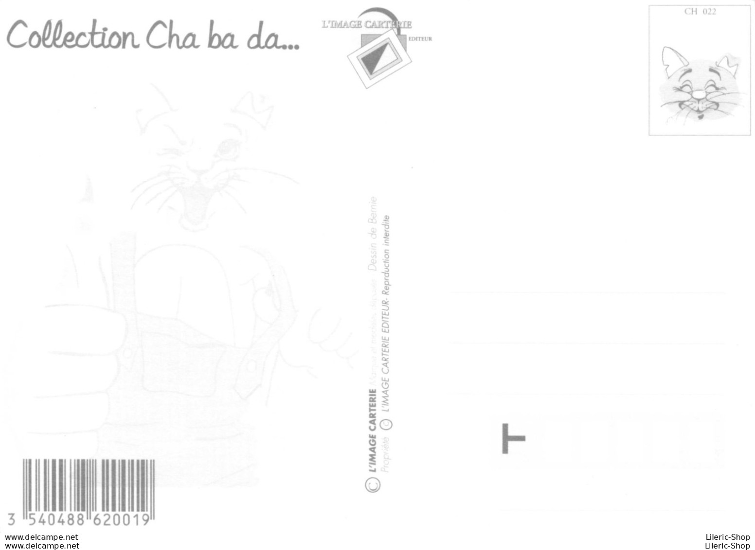 Lot De 3 Cartes De Chat - Collection Cha Ba Da - Dessins De BERNIE CPM - Chats