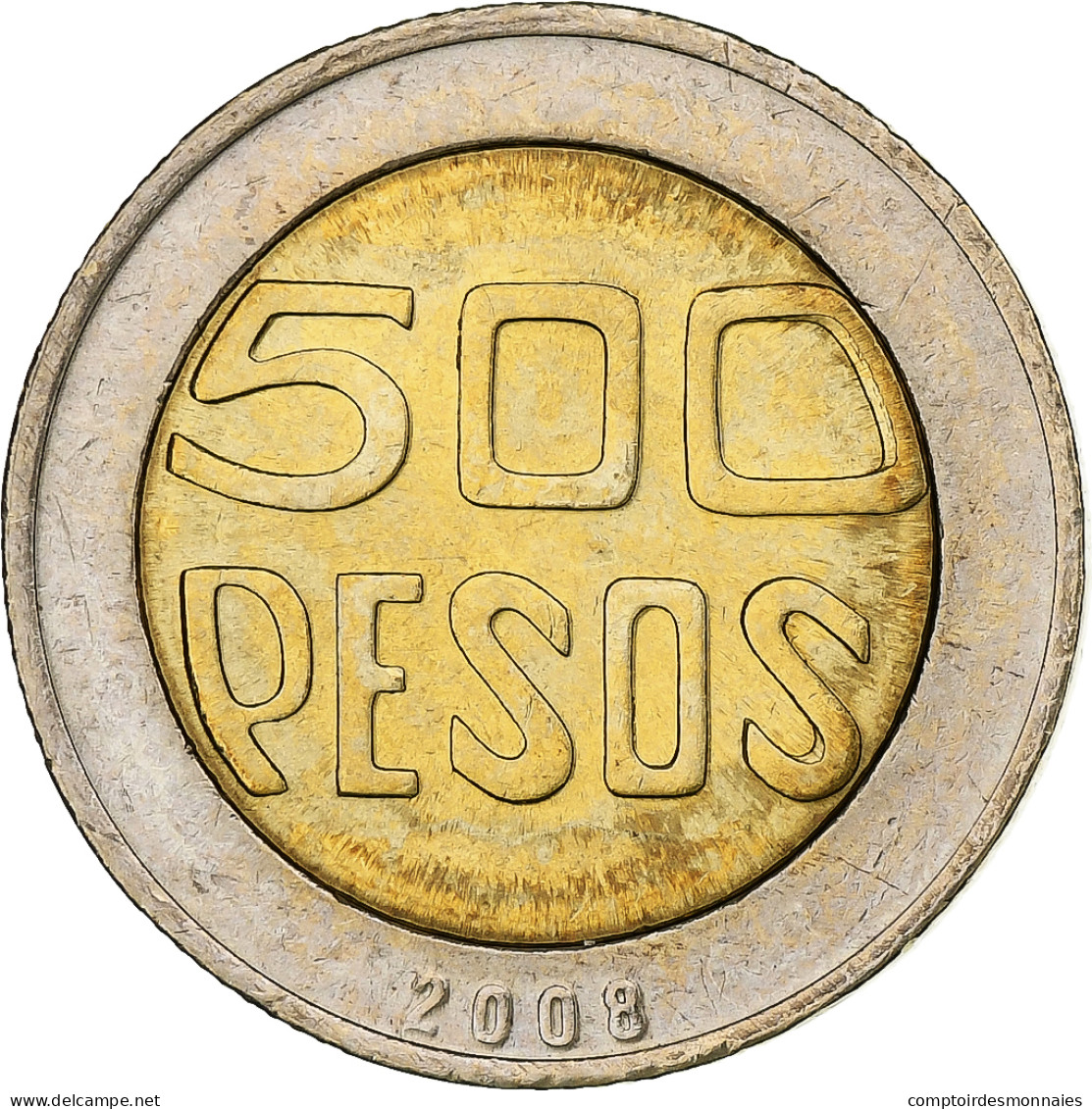 Colombie, 500 Pesos, 2008, Bimétallique, SPL+, KM:286 - Colombie
