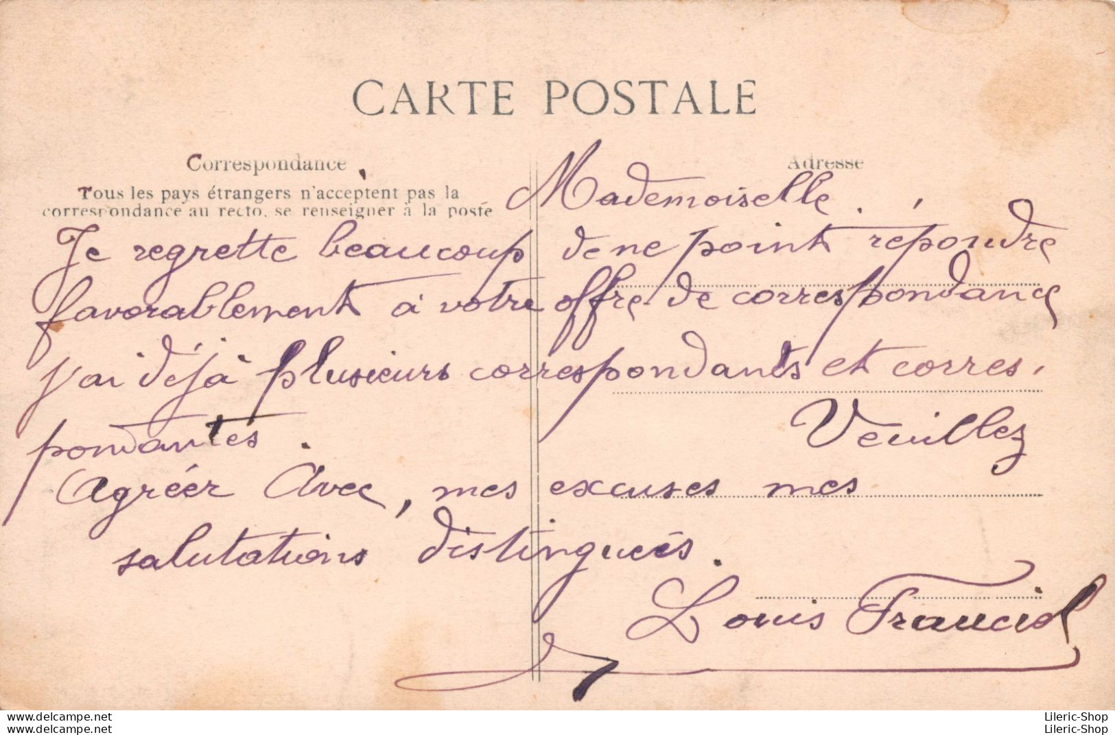 ALGERIE "97. ORAN - Rue De Mostaganem" - Collection Idéale PS Cpa ± 1910 - Mostaganem