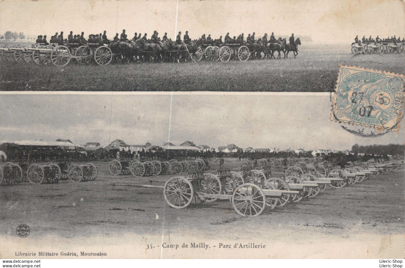 Camp De Mailly - Parc D'artillerie Cpa 1907 - Equipment