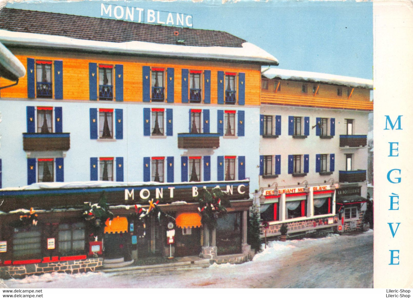 [74] MÉGÈVE - HÔTEL ET RESTAURANT MONT-BLANC - CPSM GF  1965 - Megève