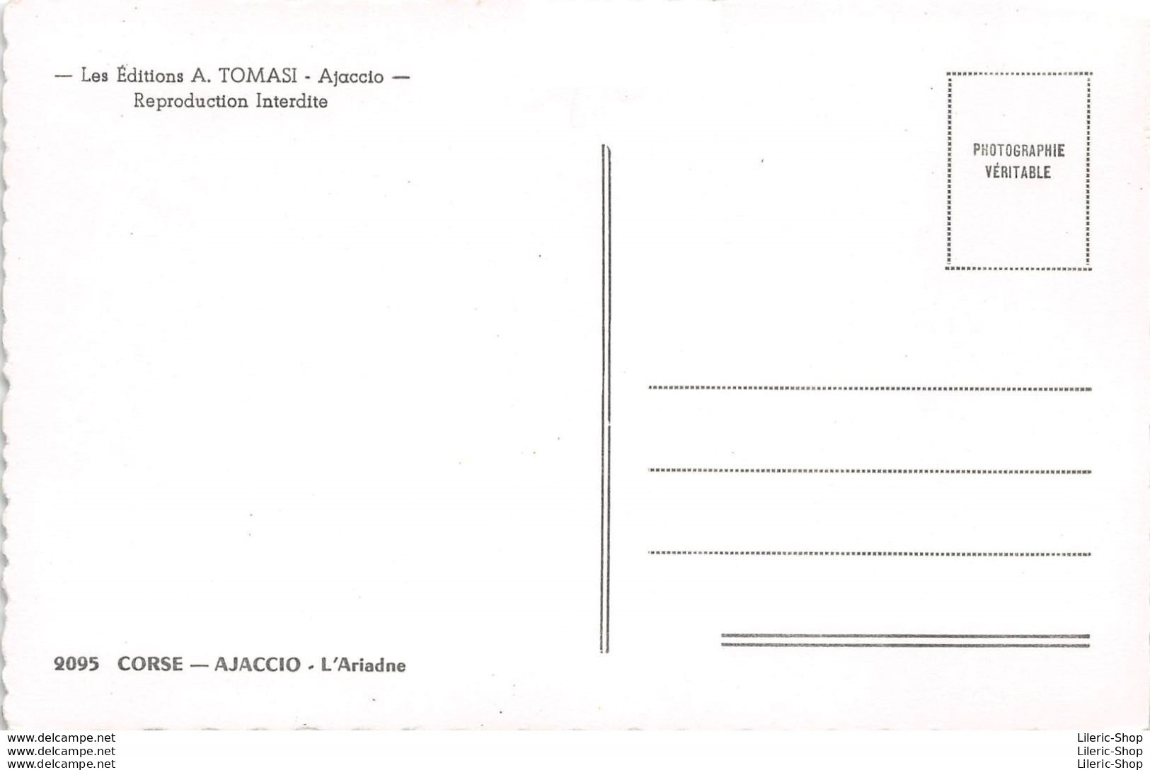 [2A] AJACCIO L'ARIADNE - ÉDITIONS TOMASI - CPSM PF ± 1960 - Ajaccio