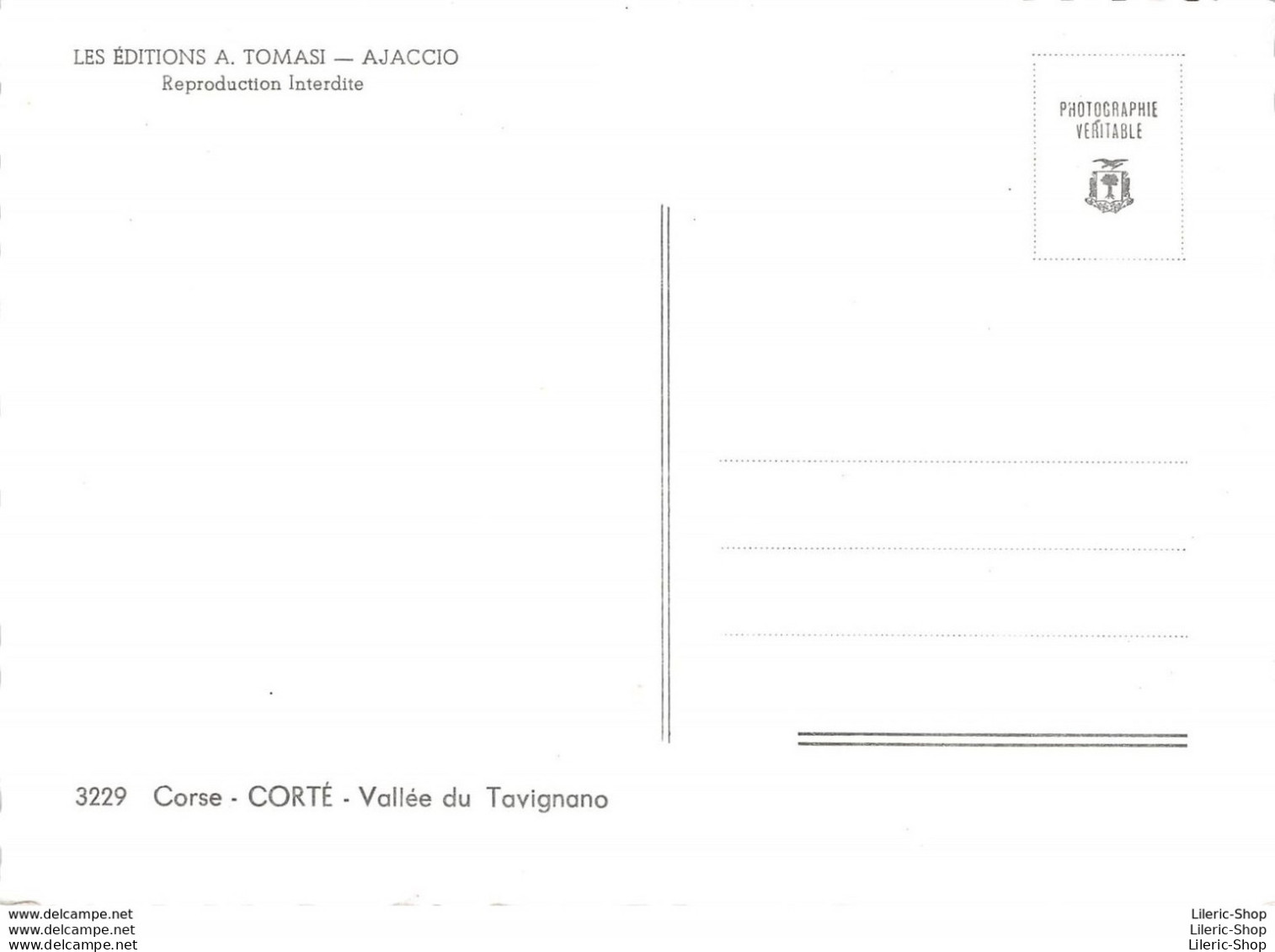 [2B] CORTÉ VALLÉE DU TAVIGNANO JEUNE FEMME À DOS D'ÂNE ÉDITIONS TOMASI CPSM GF Dentelée ± 1960 - Corte