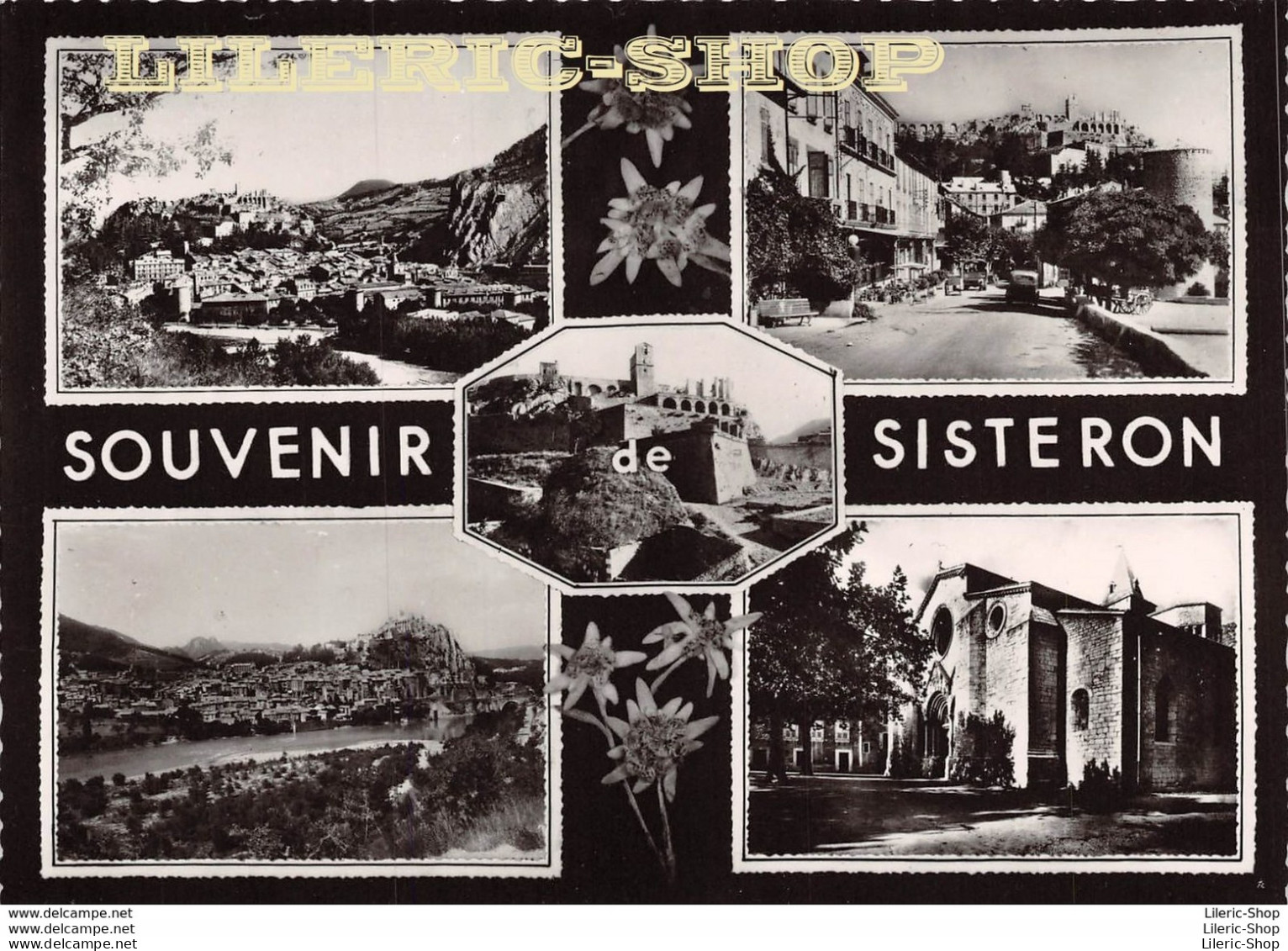 [04] SISTERON - LA ROUTE DES ALPES -SOUVENIR EN 4 VUES - Cpsm GF Dentelée ± 1960 - Sisteron