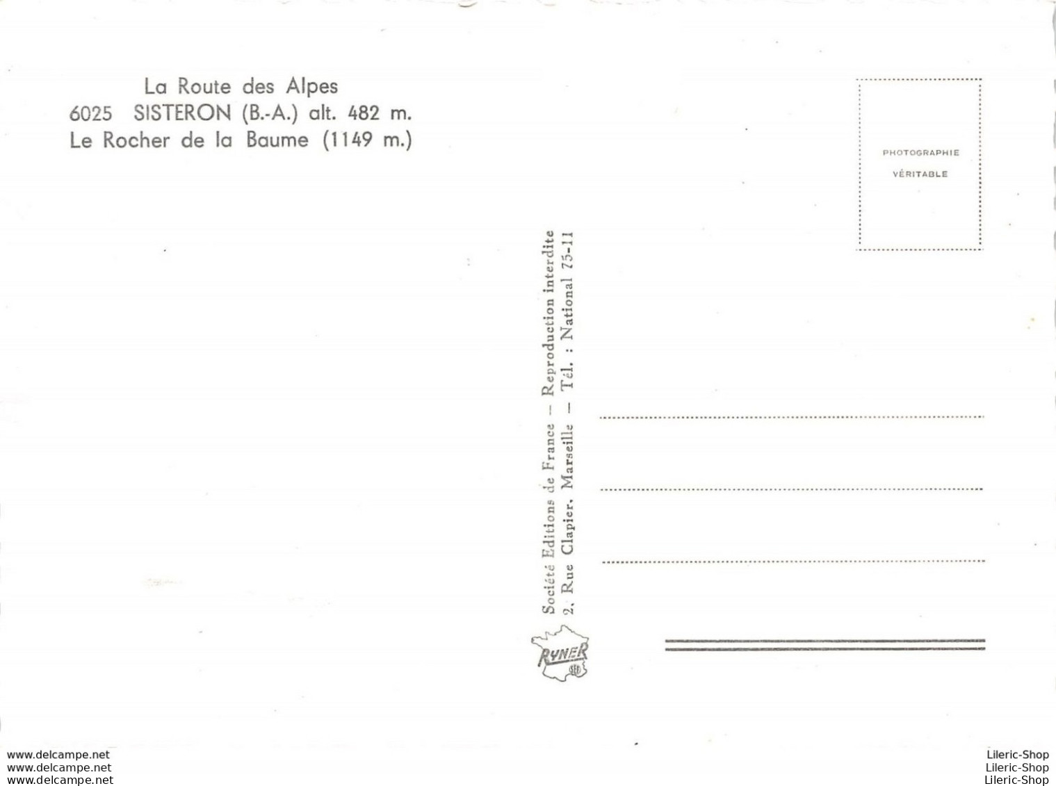 [04] SISTERON - LE PONT►LE VILLAGE►LE ROCHER DE BAUME  - Cpsm GF Dentelée ± 1960 ♥♥♥ - Sisteron