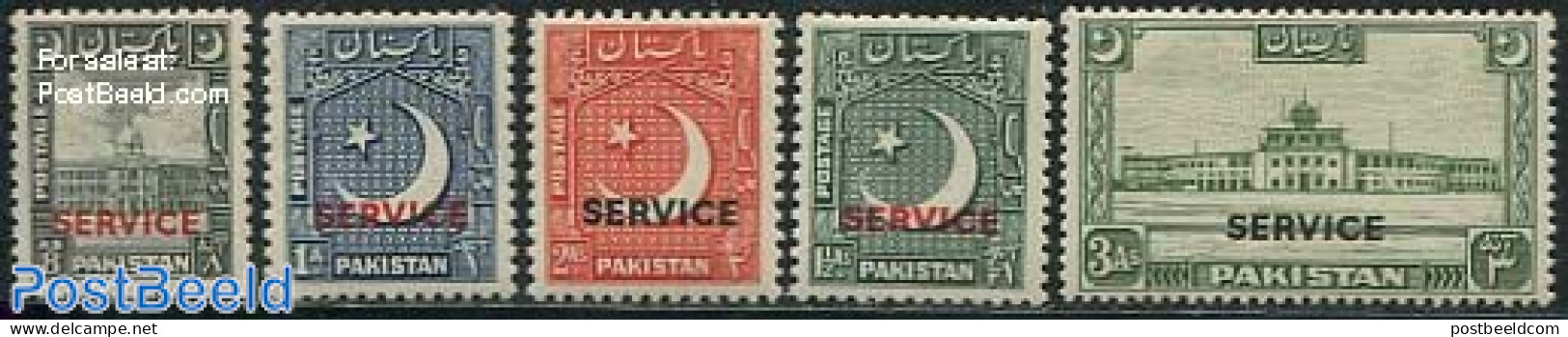 Pakistan 1949 On Service 5v, Unused (hinged) - Pakistan