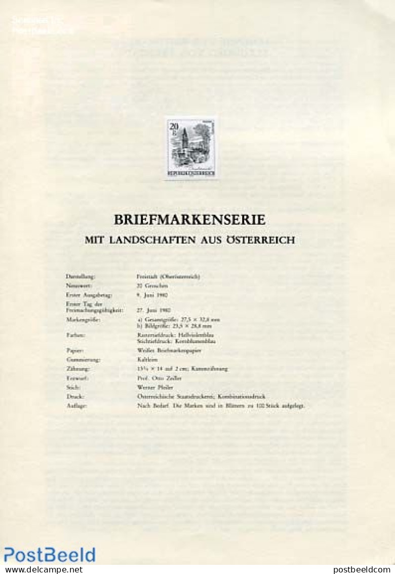 Austria 1980 DEFINITIVE 1V  BLACKPRINT, Mint NH - Ungebraucht