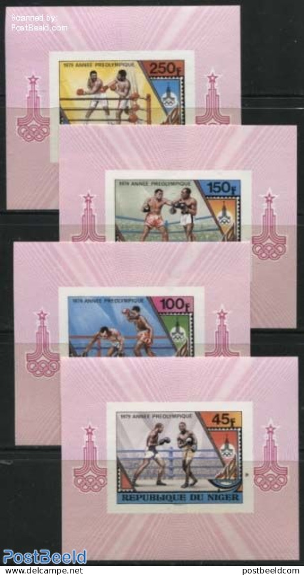 Niger 1979 Preolympic Year 4 S/s, Mint NH, Sport - Boxing - Olympic Games - Boxing