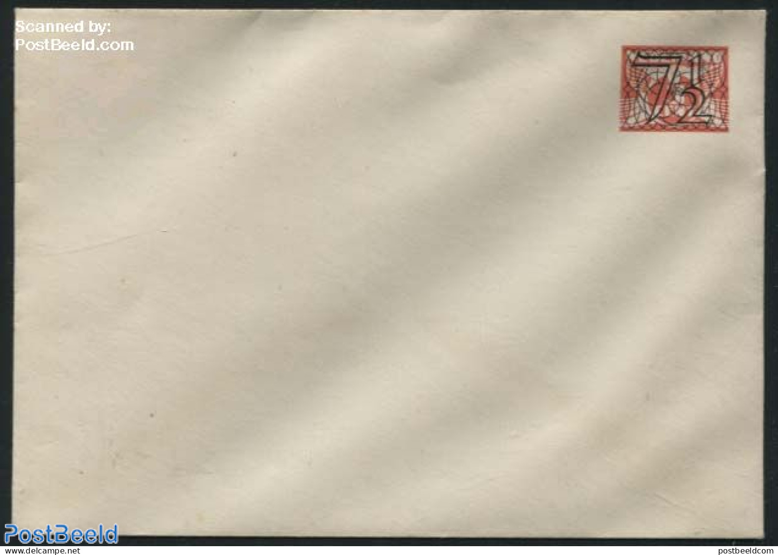 Netherlands 1944 Envelope 7.5 On 3c Red, Unused Postal Stationary - Covers & Documents