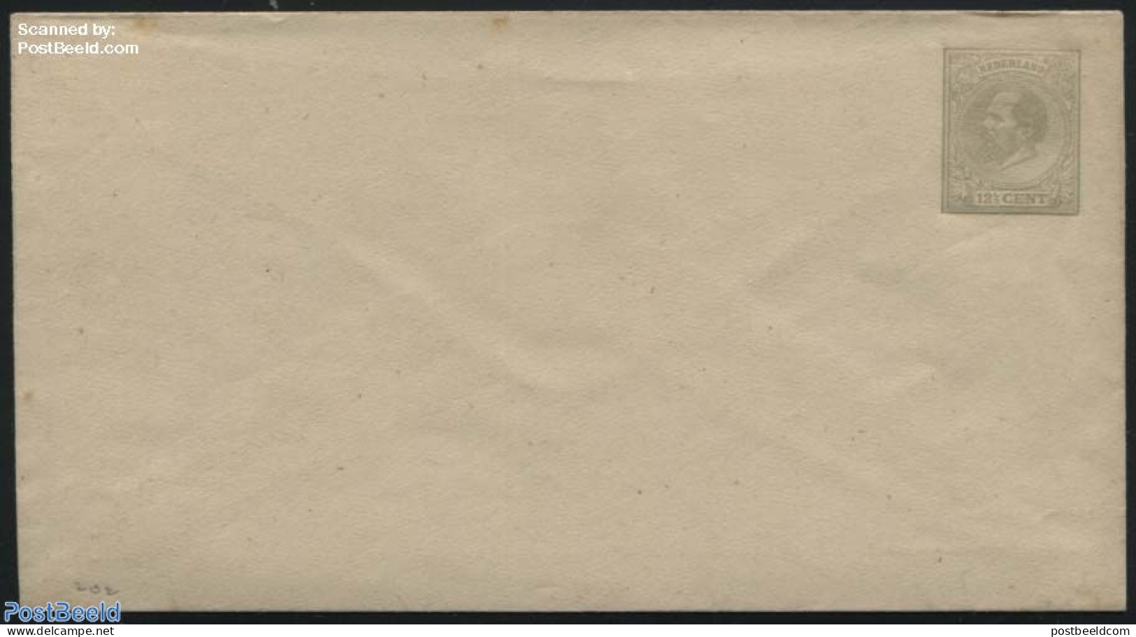 Netherlands 1876 Envelope, 12.5c Grey, Unused Postal Stationary - Covers & Documents