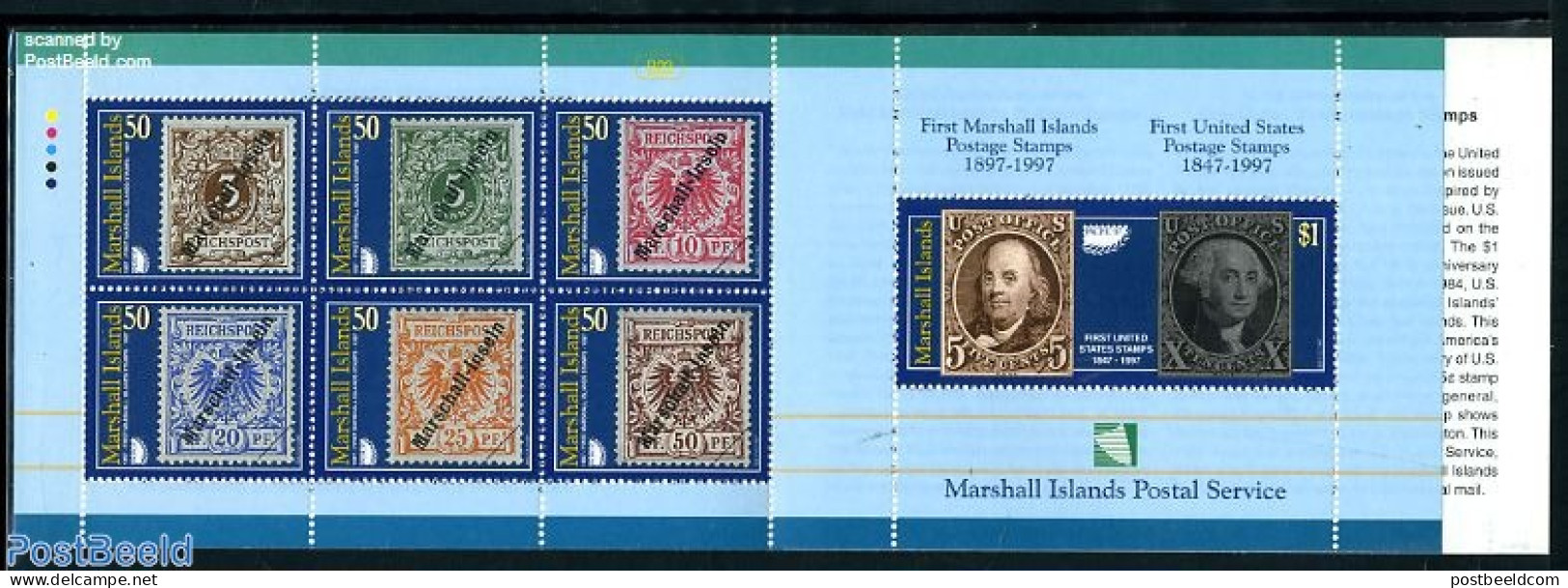 Marshall Islands 1997 PACIFIC 97 7v In Booklet, Mint NH, Stamp Booklets - Stamps On Stamps - Non Classés