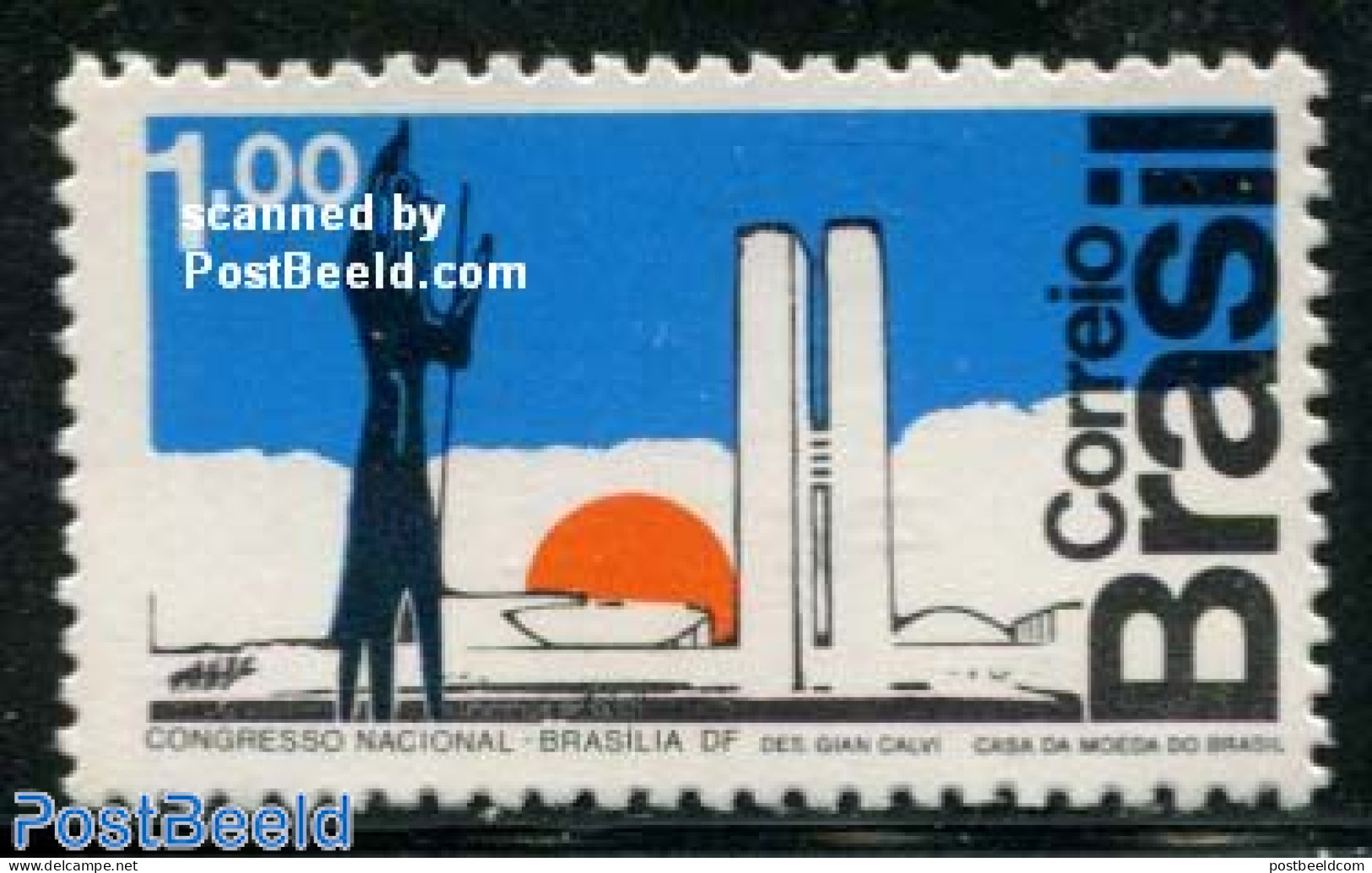 Brazil 1972 National Congress 1v, Mint NH, Art - Modern Architecture - Unused Stamps