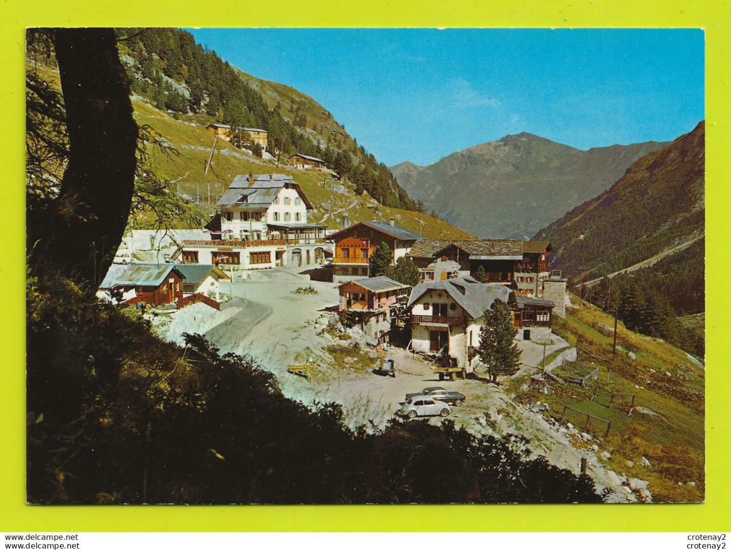 Valais AROLLA Val D'Hérens N°14068 Hôtel Restaurant VW Käfer Opel Travaux échafaudage Chalet VOIR DOS - Autres & Non Classés