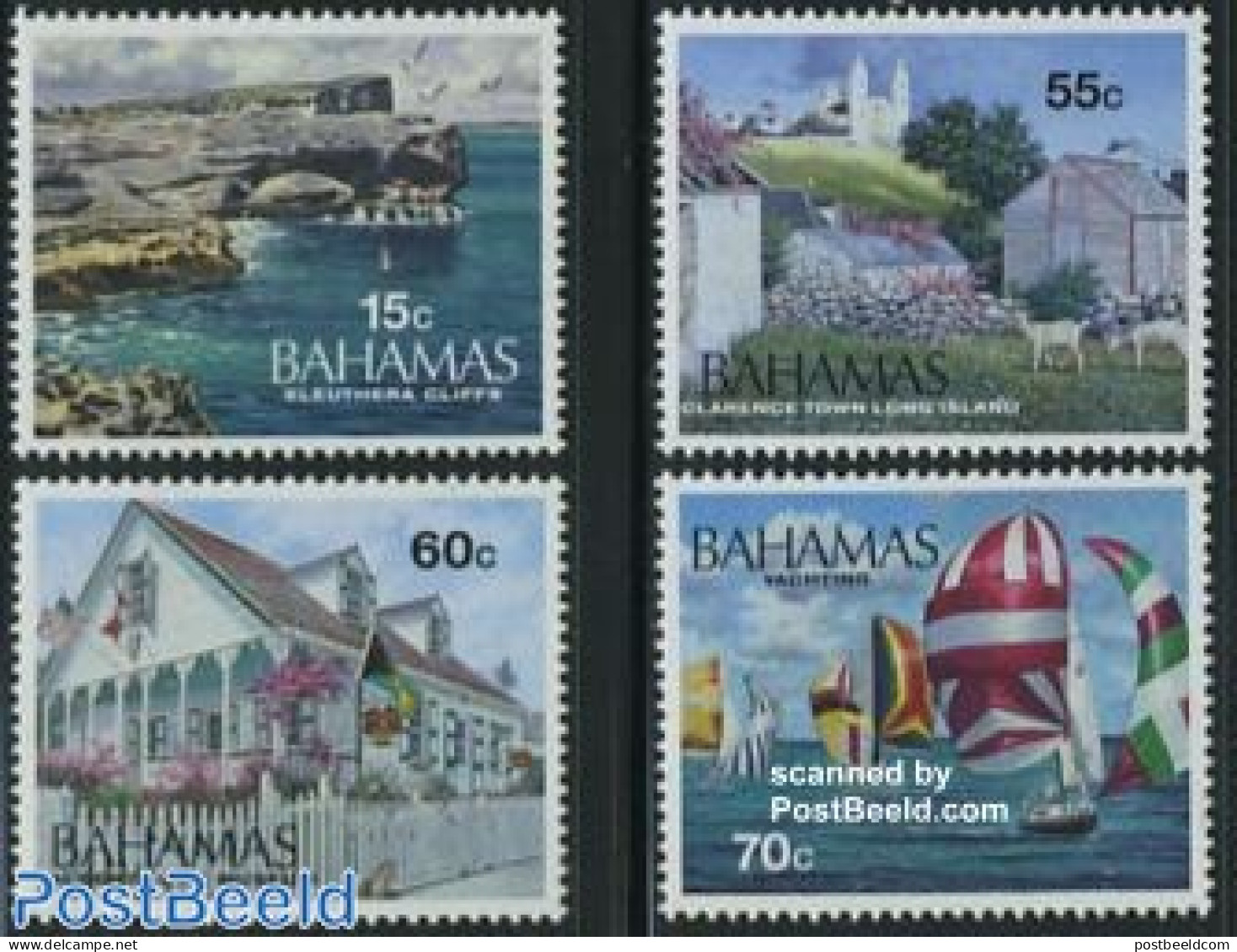 Bahamas 1995 Tourism 4v, Mint NH, Nature - Sport - Various - Cattle - Sailing - Tourism - Sailing