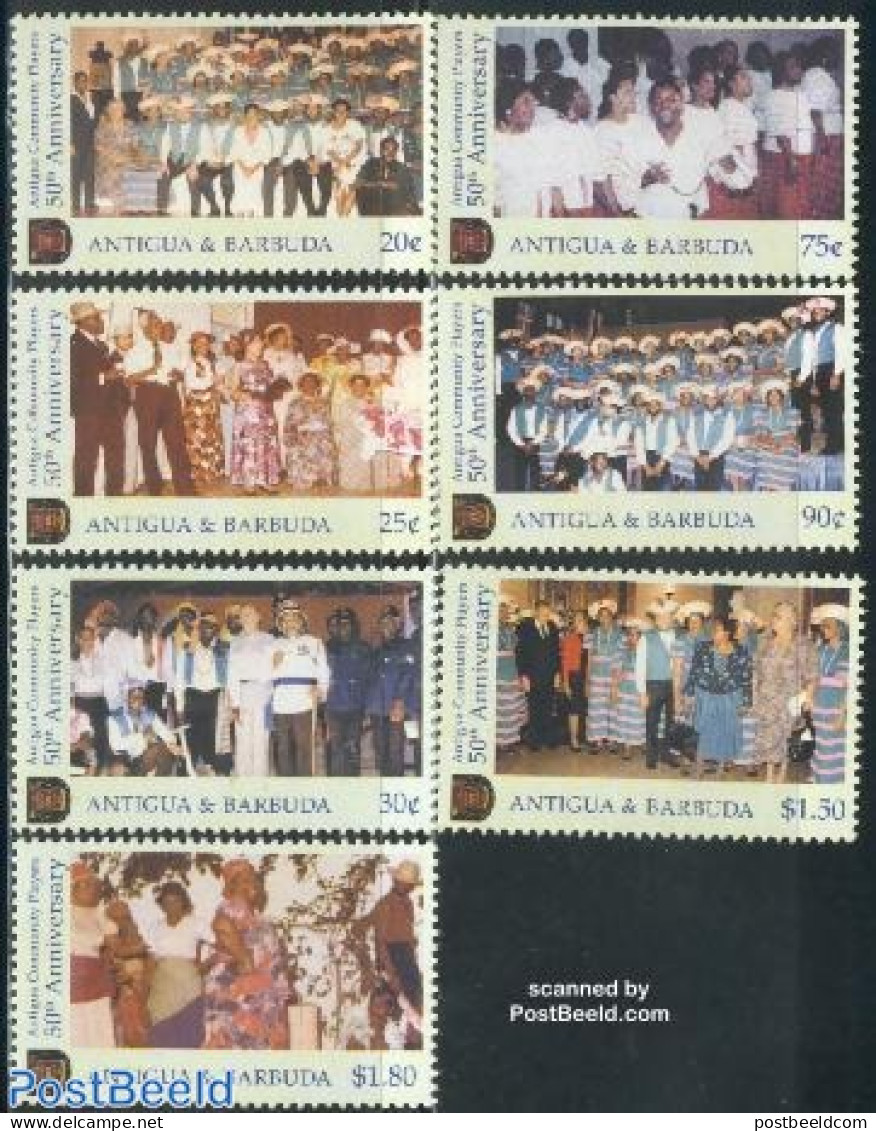 Antigua & Barbuda 2002 Community Players 7v, Mint NH, Performance Art - Music - Theatre - Music