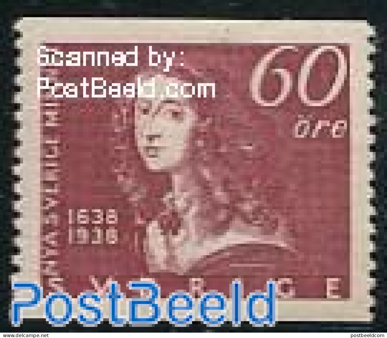 Sweden 1938 60o, Stamp Out Of Set, Mint NH, History - Kings & Queens (Royalty) - Women - Ungebraucht