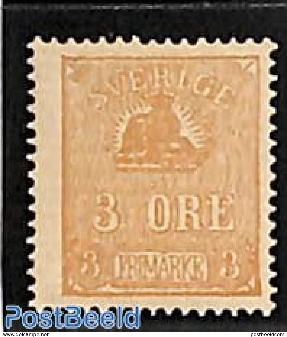 Sweden 1862 Definitive, Lion 1v, Unused (hinged), Nature - Cat Family - Neufs