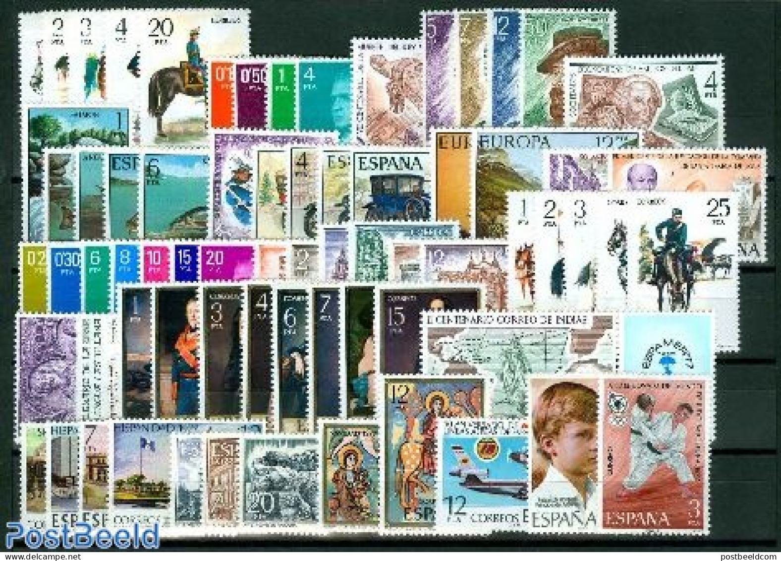 Spain 1977 Yearset 1977, Complete, 69v, Mint NH, Various - Yearsets (by Country) - Unused Stamps