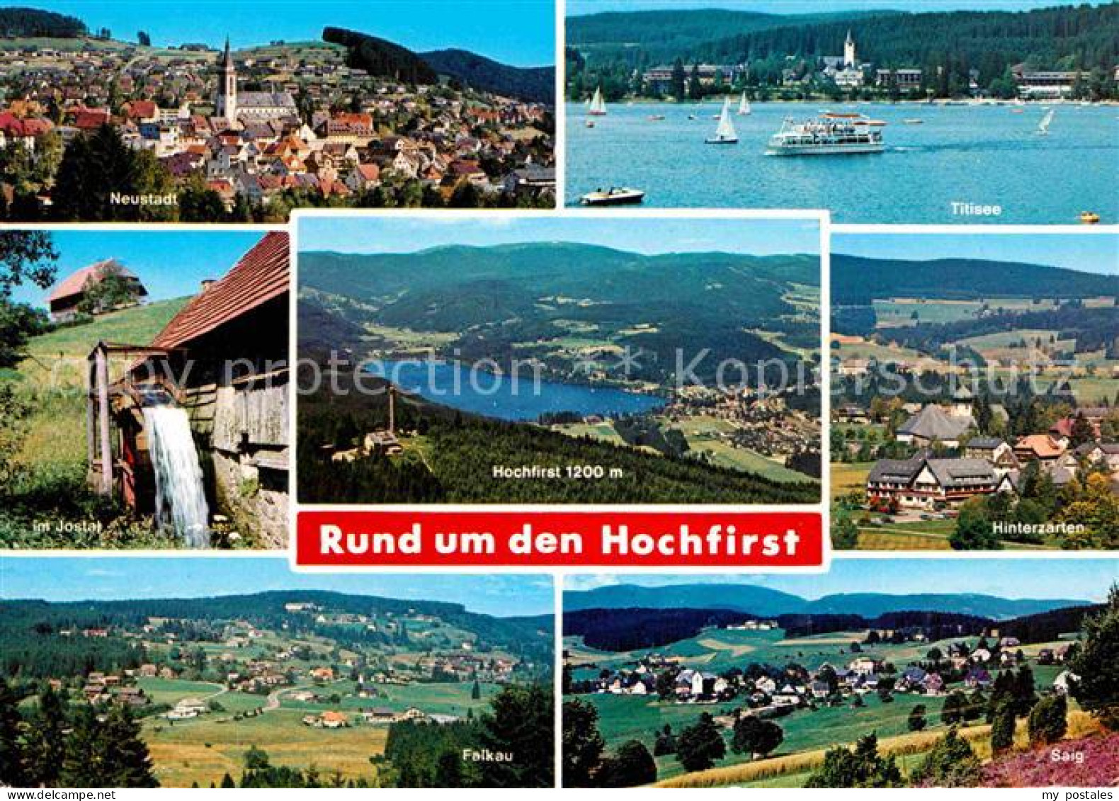 72639708 Neustadt Schwarzwald Ortsansicht Mit Kirche Titisee Jostal Wasserrad Ho - Titisee-Neustadt