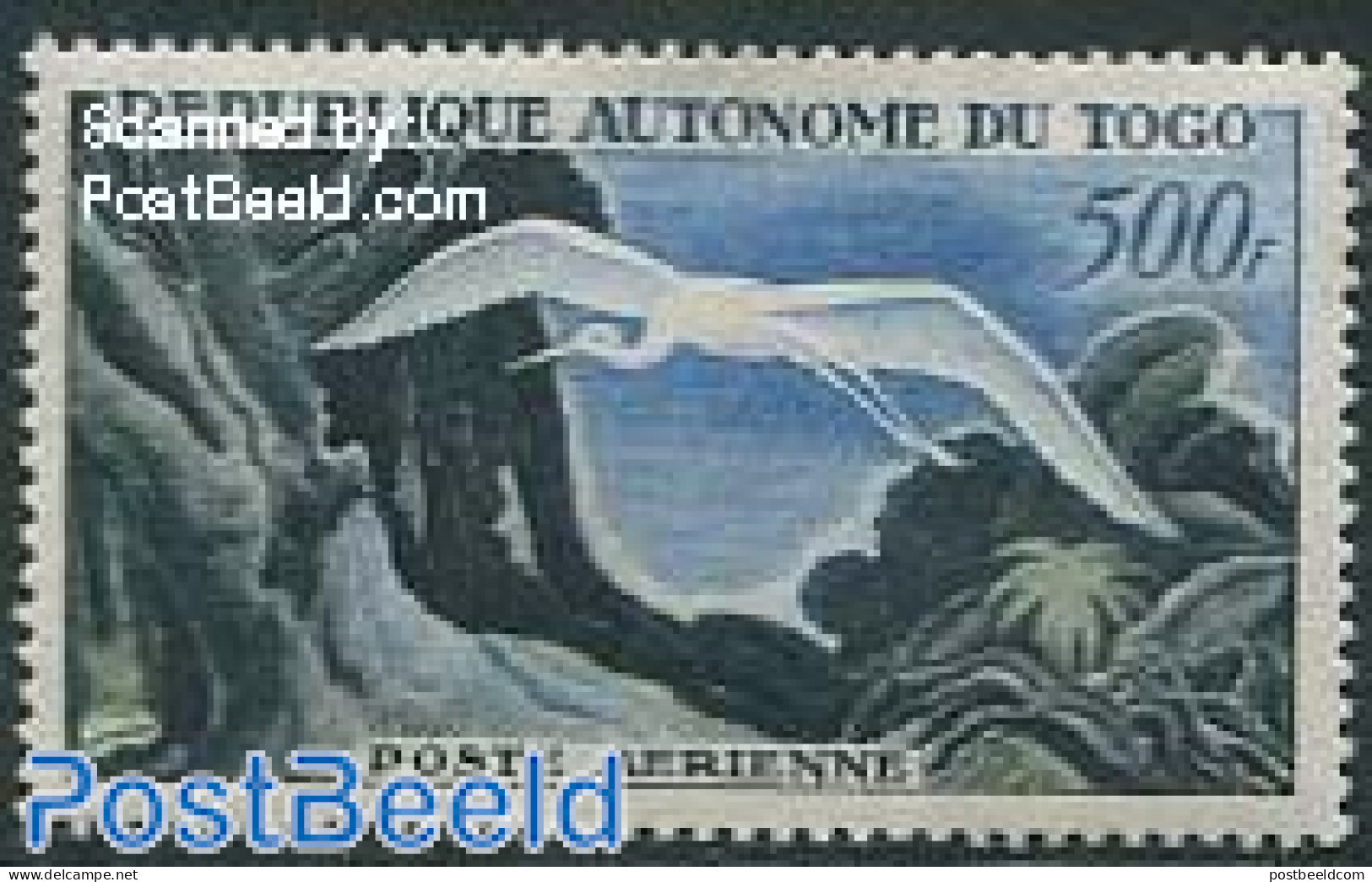 Togo 1957 500F, Stamp Out Of Set, Mint NH, Nature - Birds - Togo (1960-...)