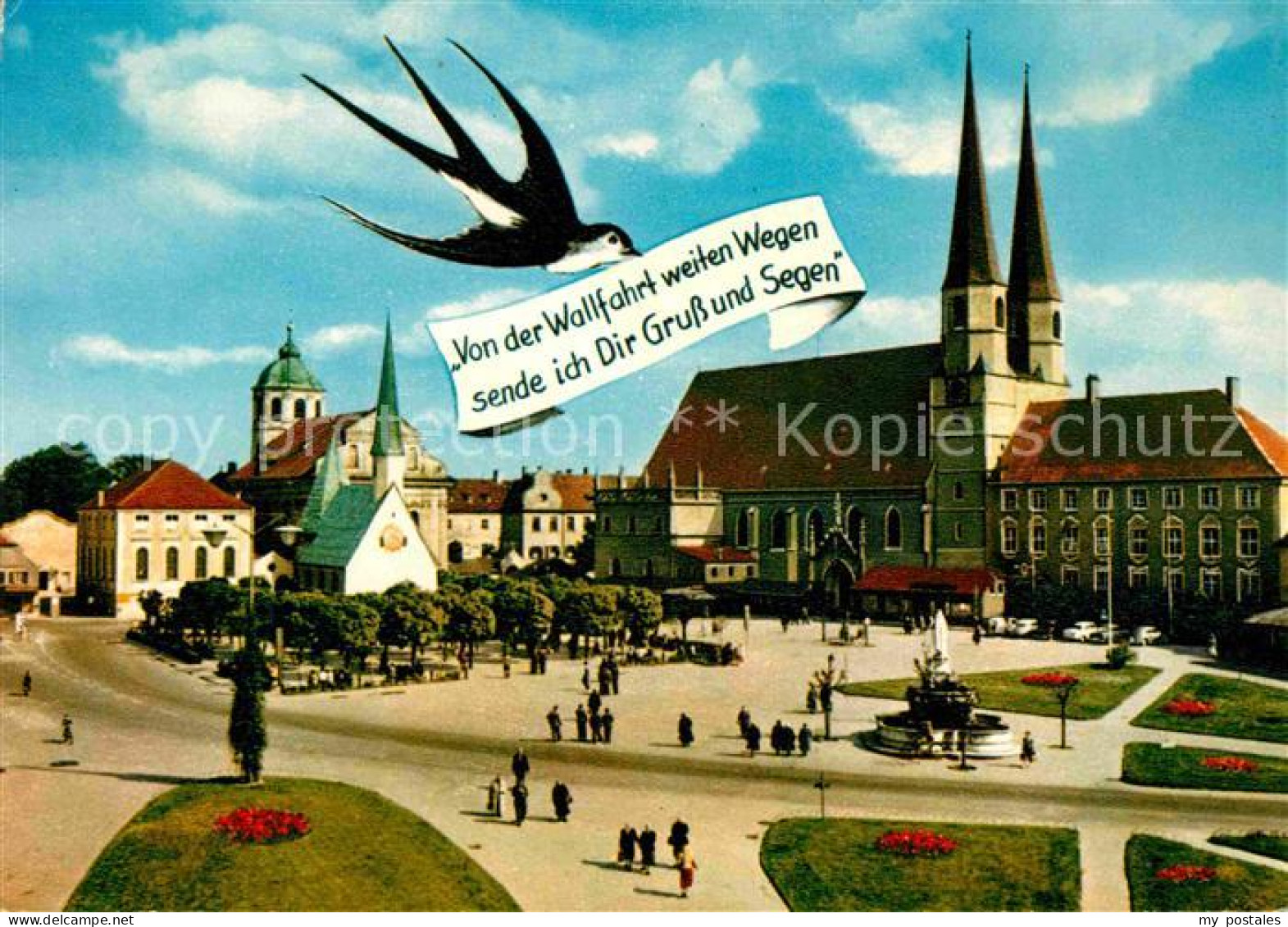 72639704 Altoetting Kapellplatz Gnadenkapelle Kirche Briefschwalbe Wallfahrtsort - Altoetting