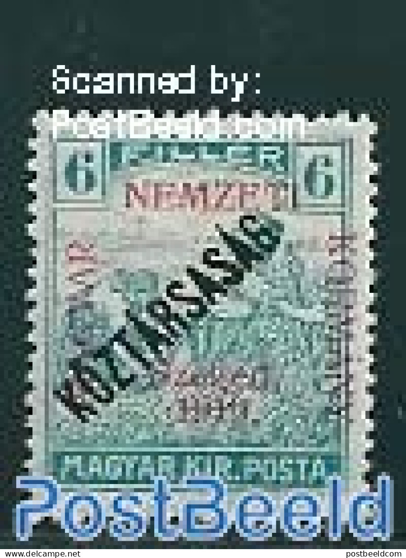 Hungary 1919 Szegedin, 6f, Stamp Out Of Set, Unused (hinged) - Unused Stamps