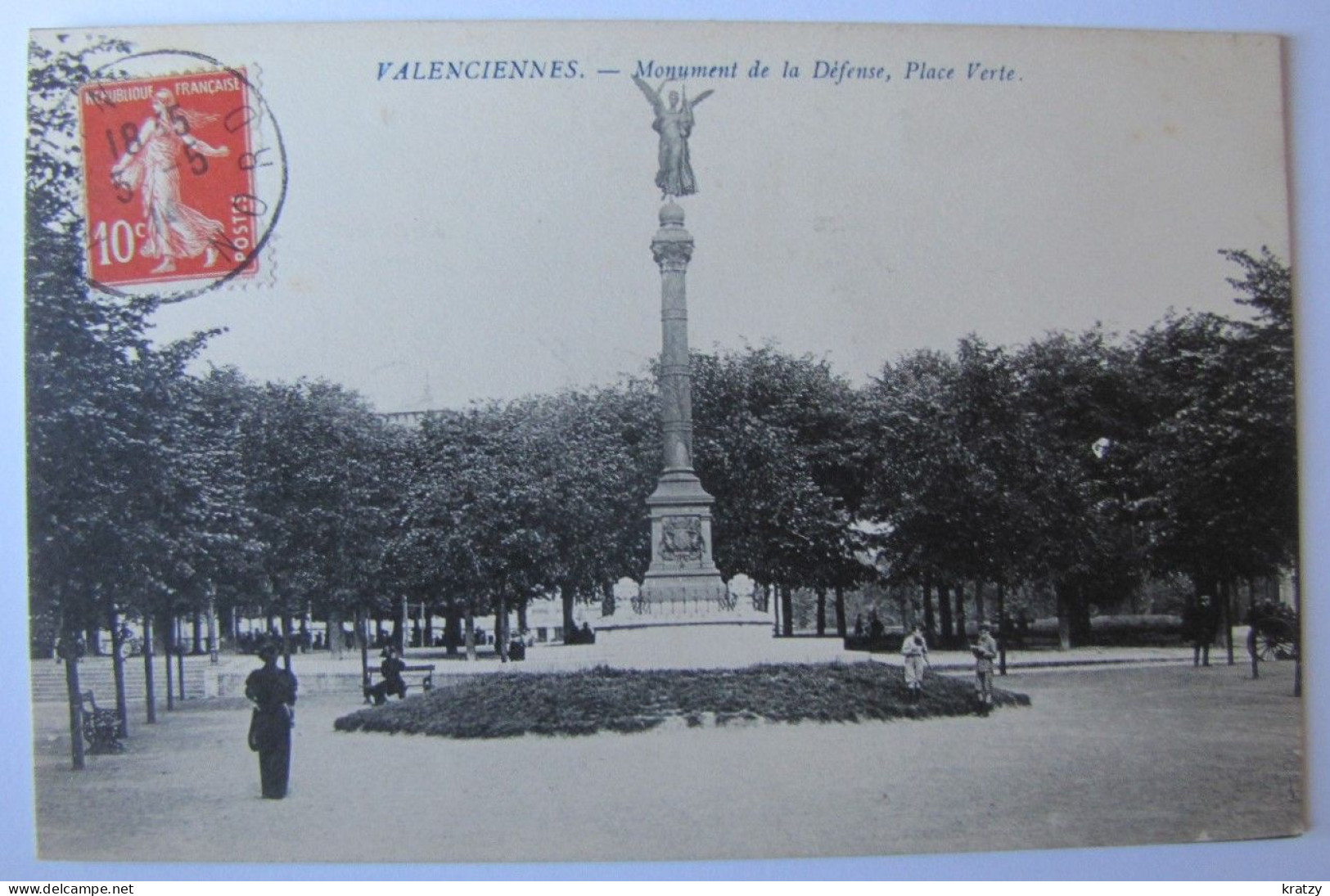 FRANCE - NORD - VALENCIENNES - Place Verte - Monument De La Défense - 1914 - Valenciennes