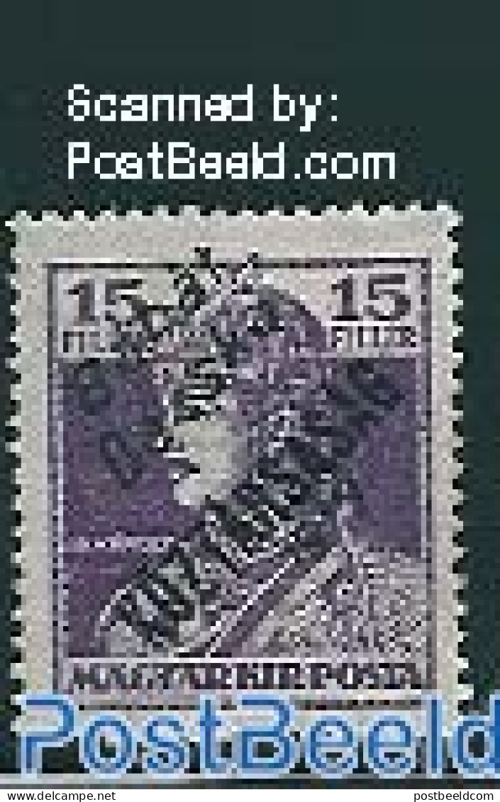 Hungary 1919 Banat Bacska, 15f, Stamp Out Of Set, Unused (hinged) - Ungebraucht