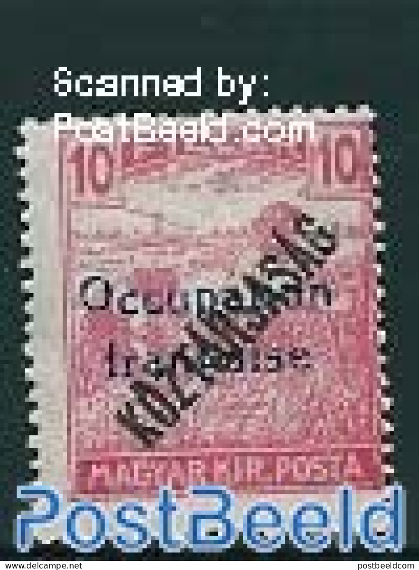 Hungary 1919 Arad, 10f, Stamp Out Of Set, Unused (hinged) - Ungebraucht
