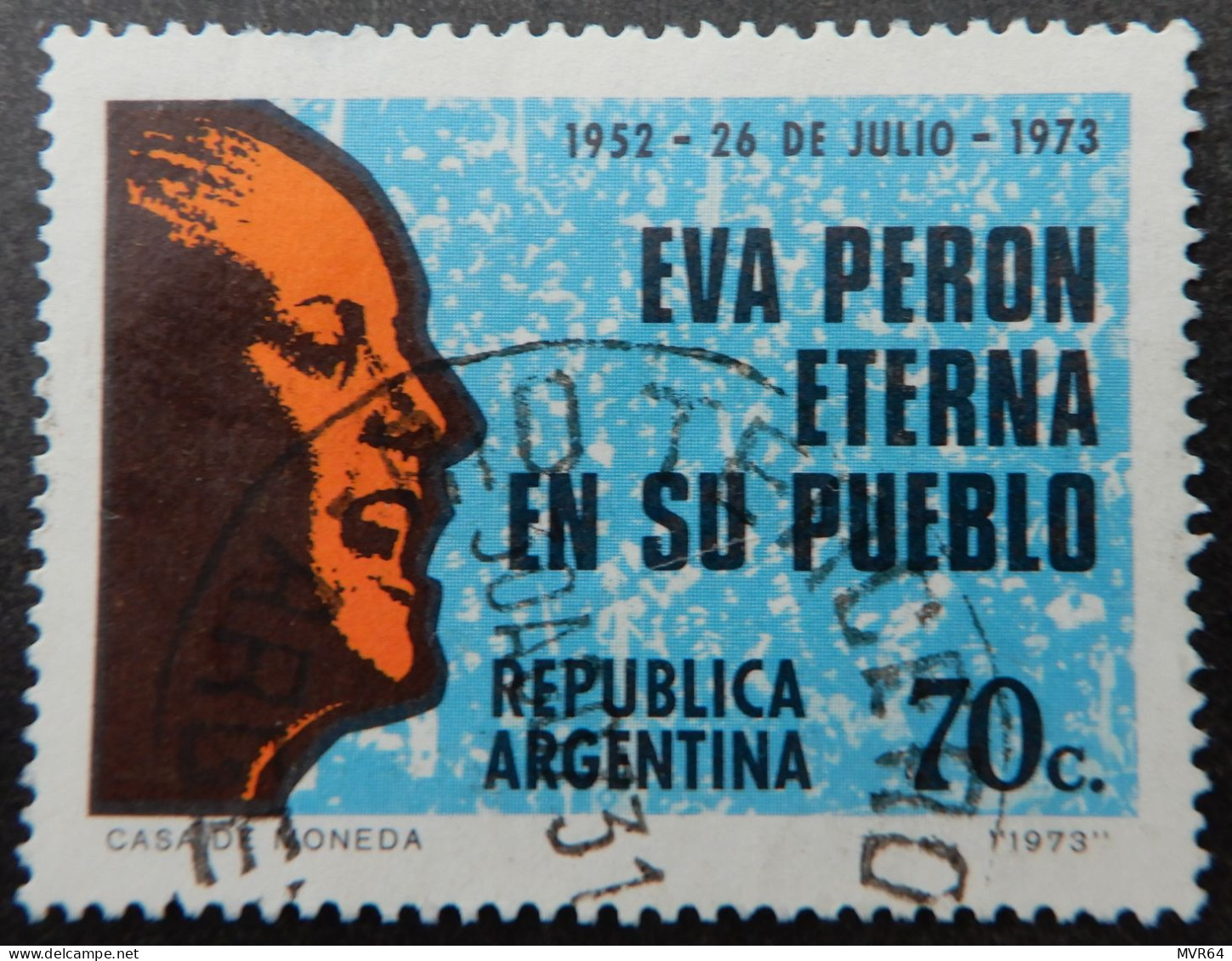 Argentinië Argentinia 1973 (1) Eva Peron Commemoration - Oblitérés