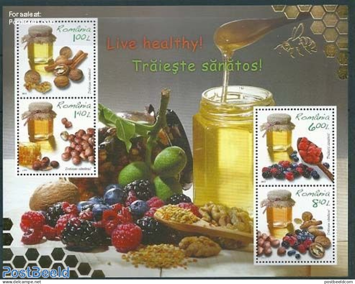 Romania 2013 Healthy Food, Special S/s, Mint NH, Health - Food & Drink - Health - Ongebruikt