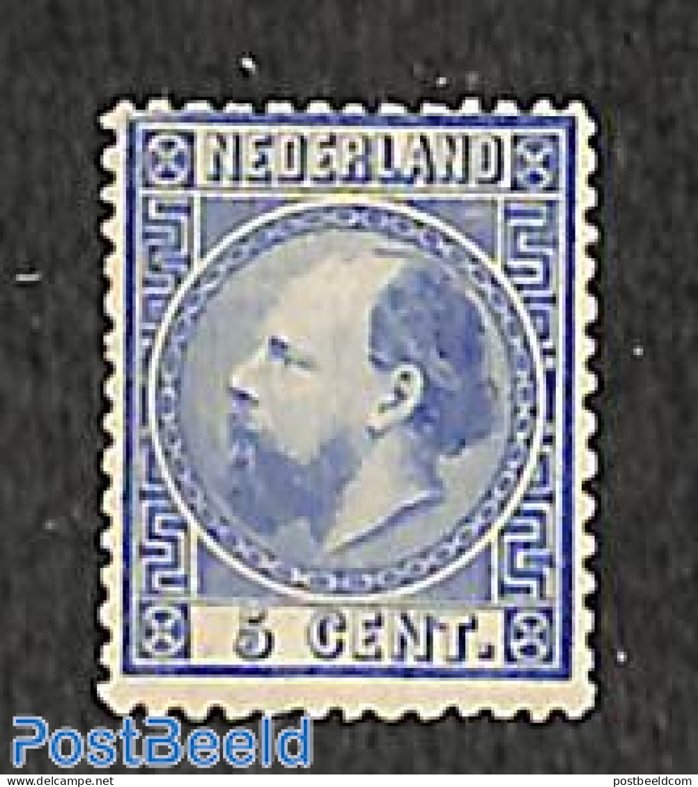 Netherlands 1867 5c, Type II, Perf. 13.5, Unused (hinged) - Neufs