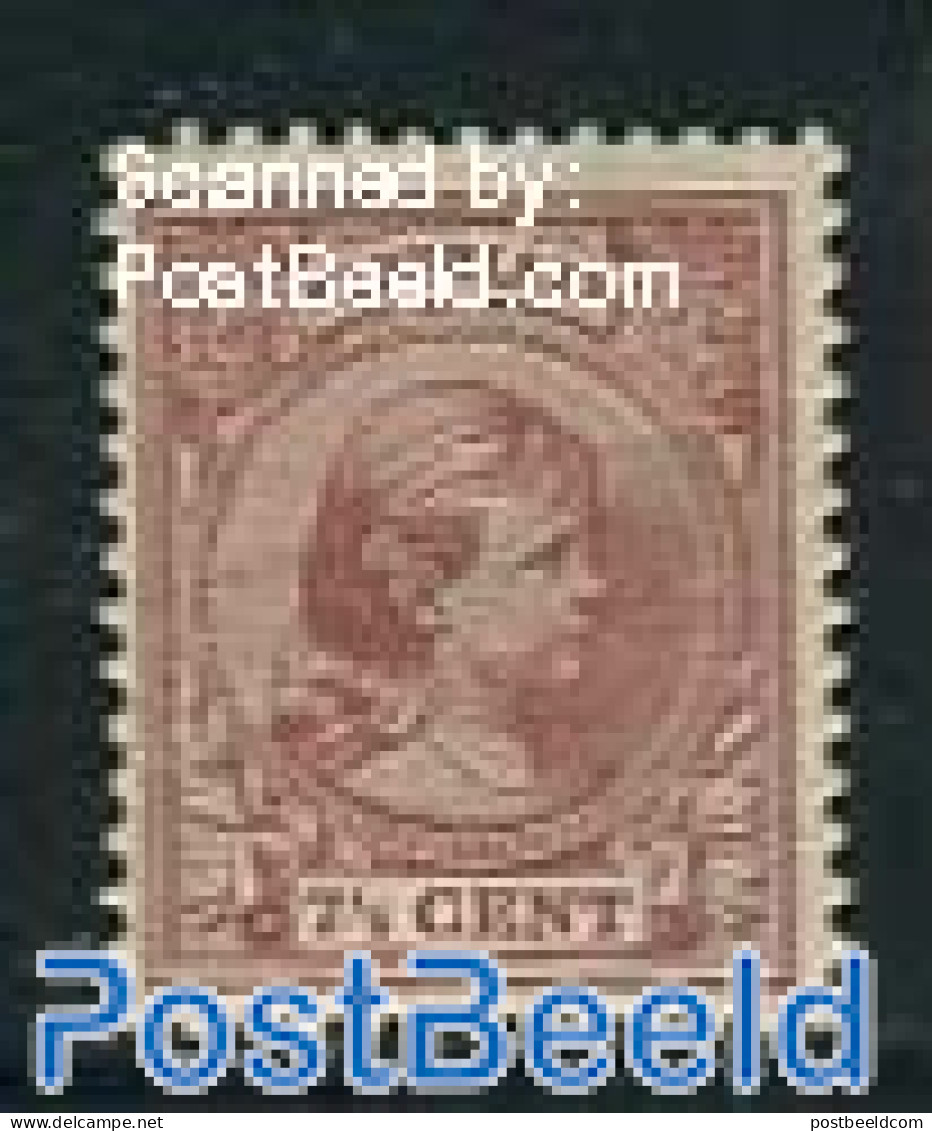 Netherlands 1891 7.5c, Plate, Redbrown, Stamp Out Of Set, Unused (hinged) - Unused Stamps