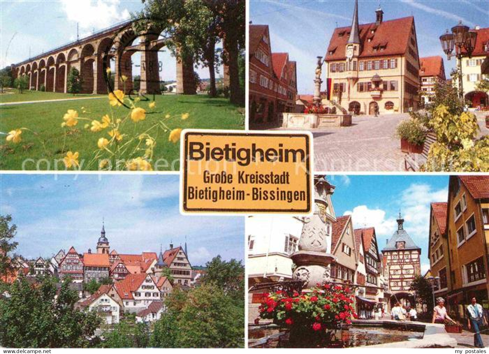 72639679 Bietigheim-Bissingen Viadukt Rathaus Altstadt Unteres Tor Brunnen Altst - Bietigheim-Bissingen