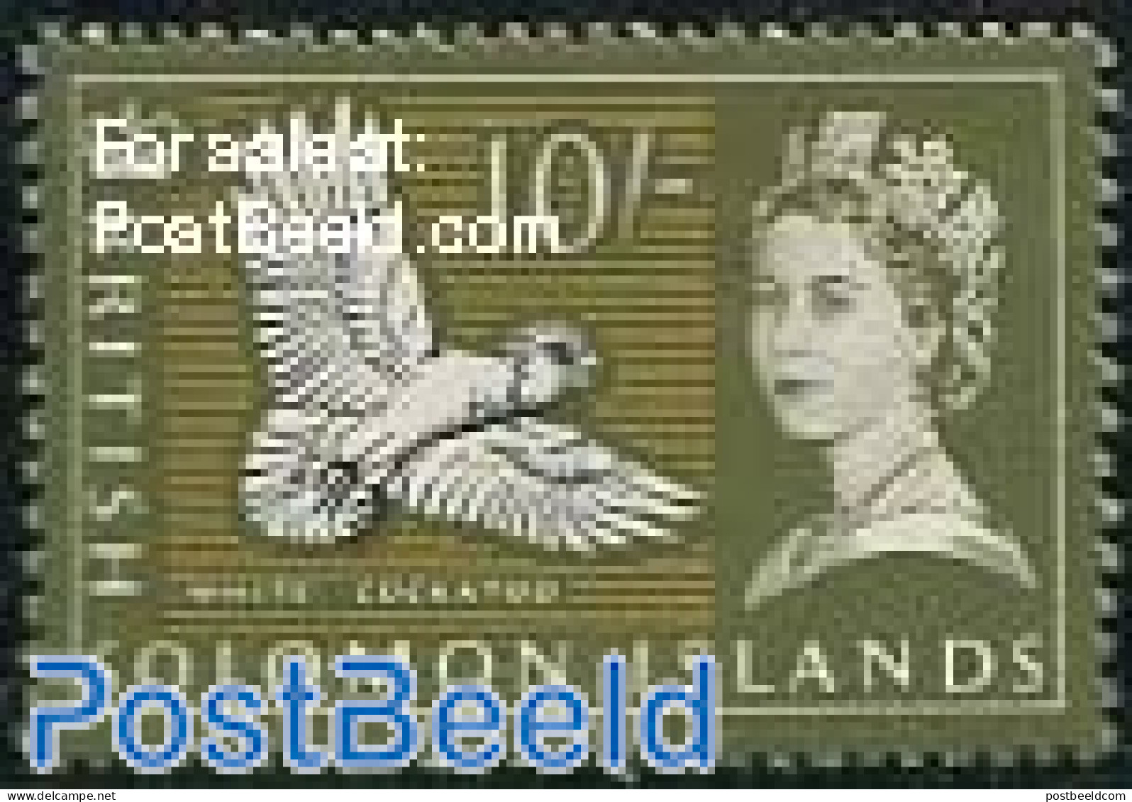 Solomon Islands 1965 10Sh, Stamp Out Of Set, Mint NH, Nature - Birds - Solomon Islands (1978-...)