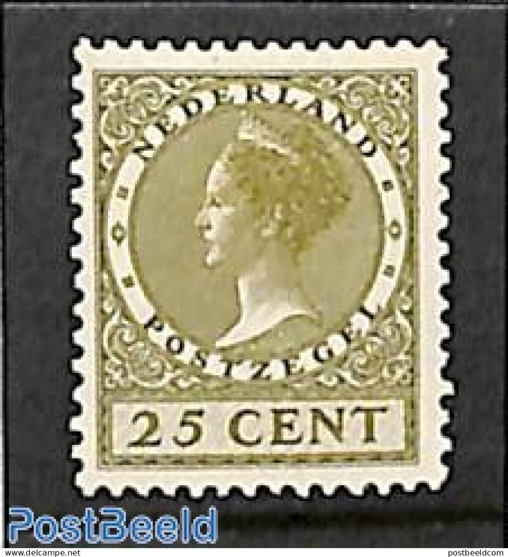 Netherlands 1934 25c, Perf. 13.5:12.75, Stamp Out Of Set, Unused (hinged) - Neufs