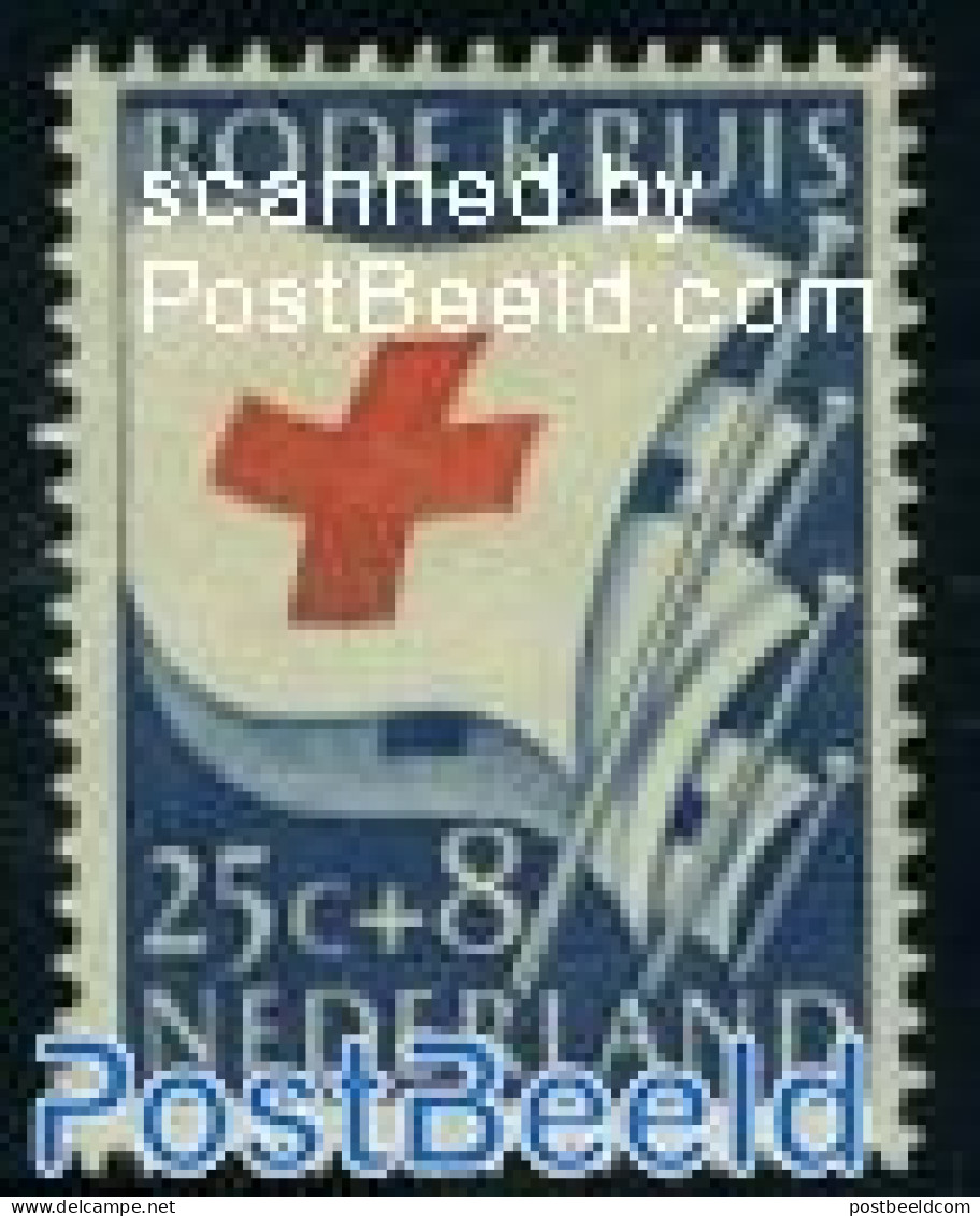 Netherlands 1953 25+8c, Stamp Out Of Set, Mint NH, Health - Red Cross - Neufs