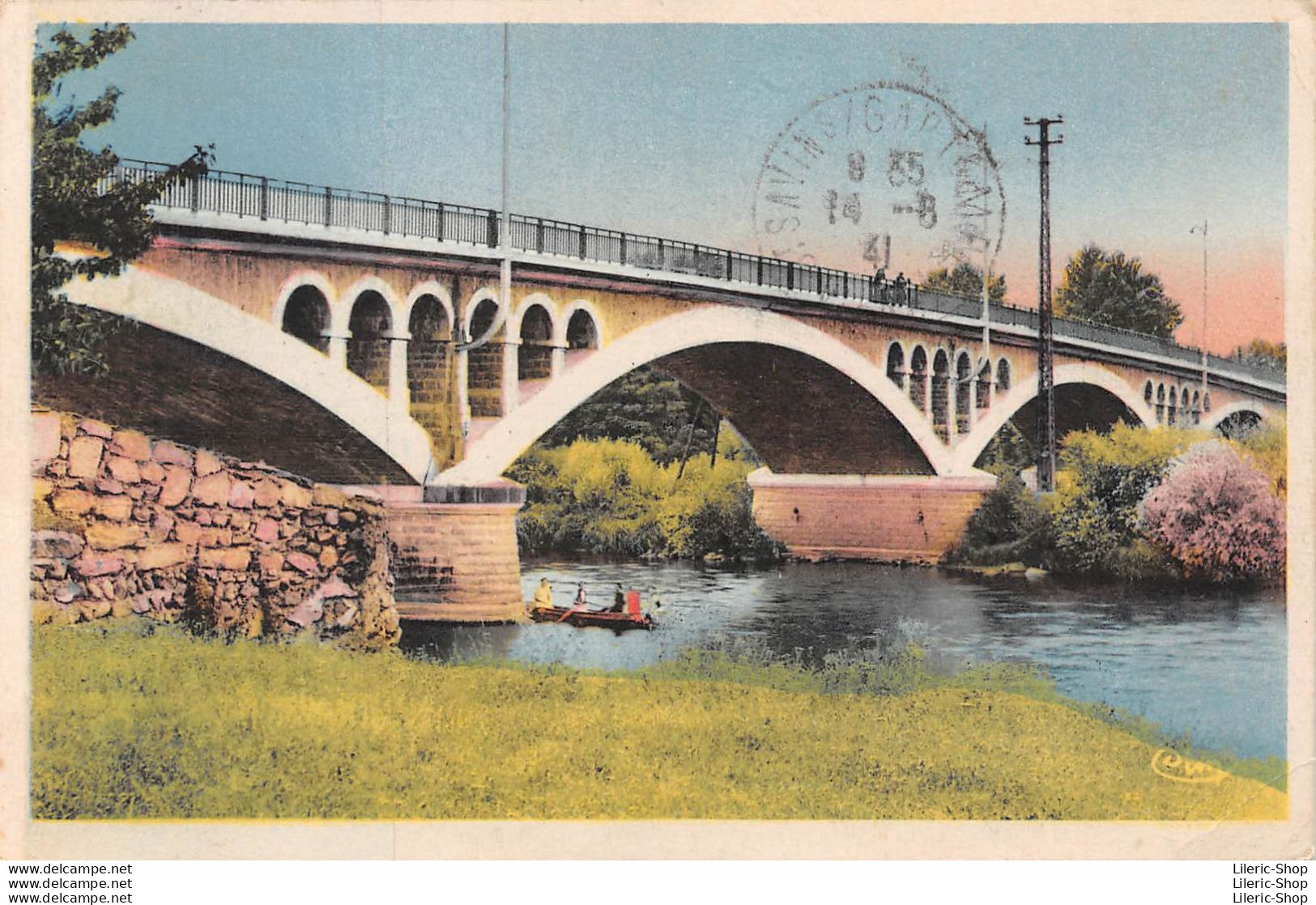 ANDRÉZIEUX (71) CPA 1941 - Pont Sur La Loire- Éd. COMBIER - Andrézieux-Bouthéon